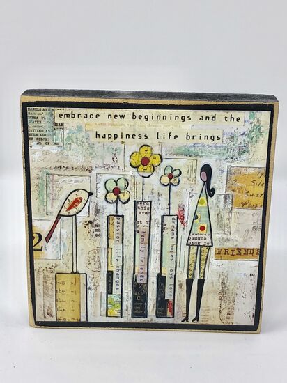 LIFE BRINGS - Wood Square Plaques